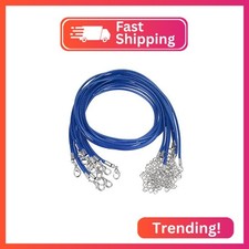 HARFINGTON 10pcs Waxed Necklace Cord Bulk, 16 Inches and 2mm Dia Necklace String