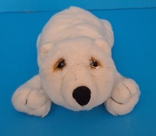 Cute Little White Plush Polar Bear from Lou Rankin Series by Dakin