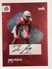 James Peoples 2025 Onit Athlete Ohio State Buckeyes Signatures Auto Autograph