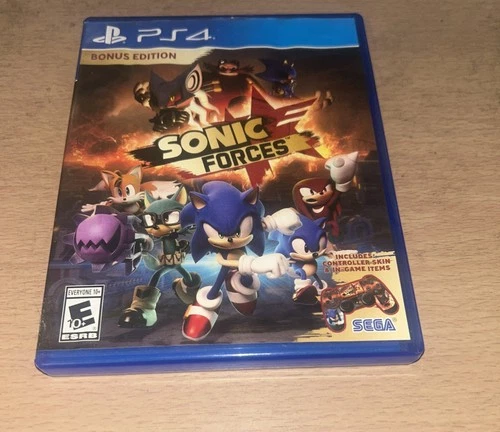 Sonic Forces - Bonus Edition - Sony PlayStation 4 Cib W Inserts Artwork Wrinkled