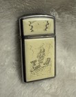 Vintage 1987 Zippo Lighter Scrimshaw Sailing Ship Whaling Scene F III - Sparks — photo 1