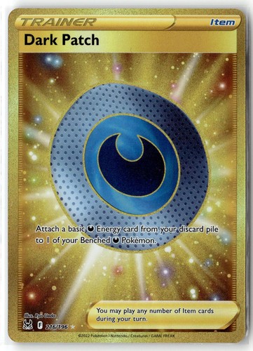 2022 POKEMON LOST ORIGIN DARK PATCH 216/196 SEC HOLO NM + FREE GIFT