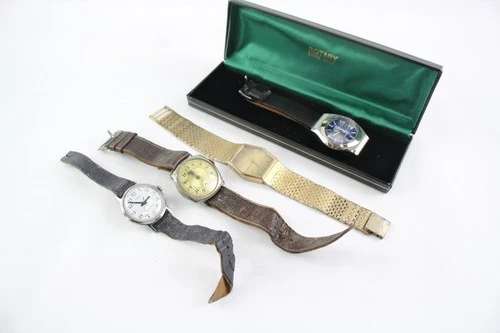 Vintage Mechanical Watches Rotary Timex UNTESTED x 4