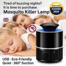 LED Light USB Electric Mosquito Insect Killer Lamp Fly Bug Zapper Trap Catcher ☾
