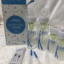 Dr. Brown's Anti-colic Options Narrow 2-8oz 1-glass/1 plastic 2-4oz Baby Bottl