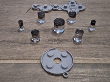 Custom Xbox 360 Wireless Controller A B Y X Home Clear Bullet Buttons Shadow Bk