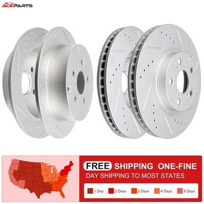 FRONT + REAR BRAKE ROTOR FOR PONTIAC VIBE SCION TC TOYOTA CELICA GTS XRS MATRIX