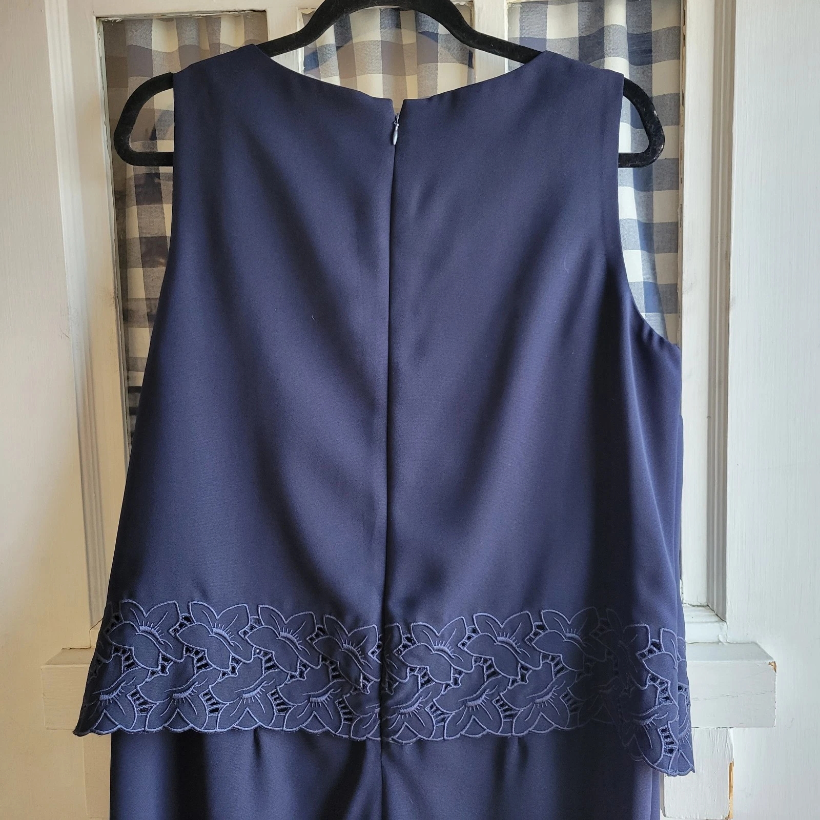 VETEMENTS Abito donna Perceptions by Irene B blu navy a strati senza maniche taglia 14