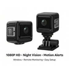 Wireless Home Surveillance Camera with Night Vision, Motion Detection