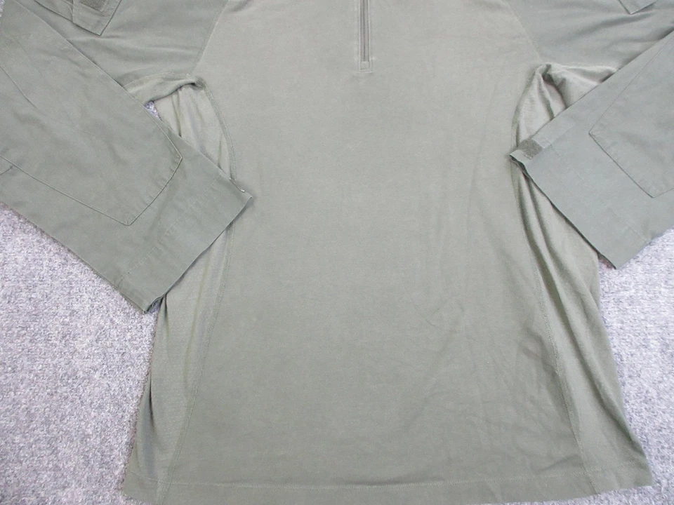 Рубашка тактическая мужская размер XL 5.11 зеленая Rapid Assault Combat четверть квадратного ярда на молнии Rip Stop - Изображение 2 из 4