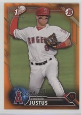 2016 Bowman Draft Draft Picks Orange 11/25 Connor Justus #BD-61 0a3