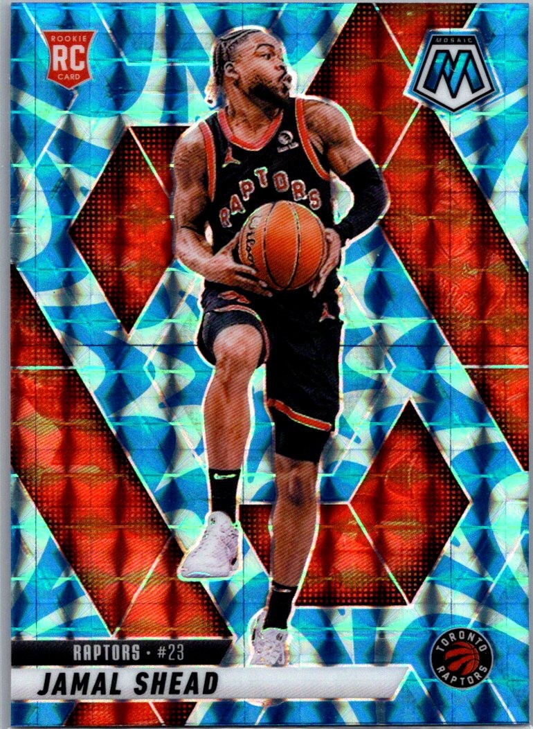 2024-25 Panini Mosaic #201 Jamal Shead Reactive Blue Mosaic