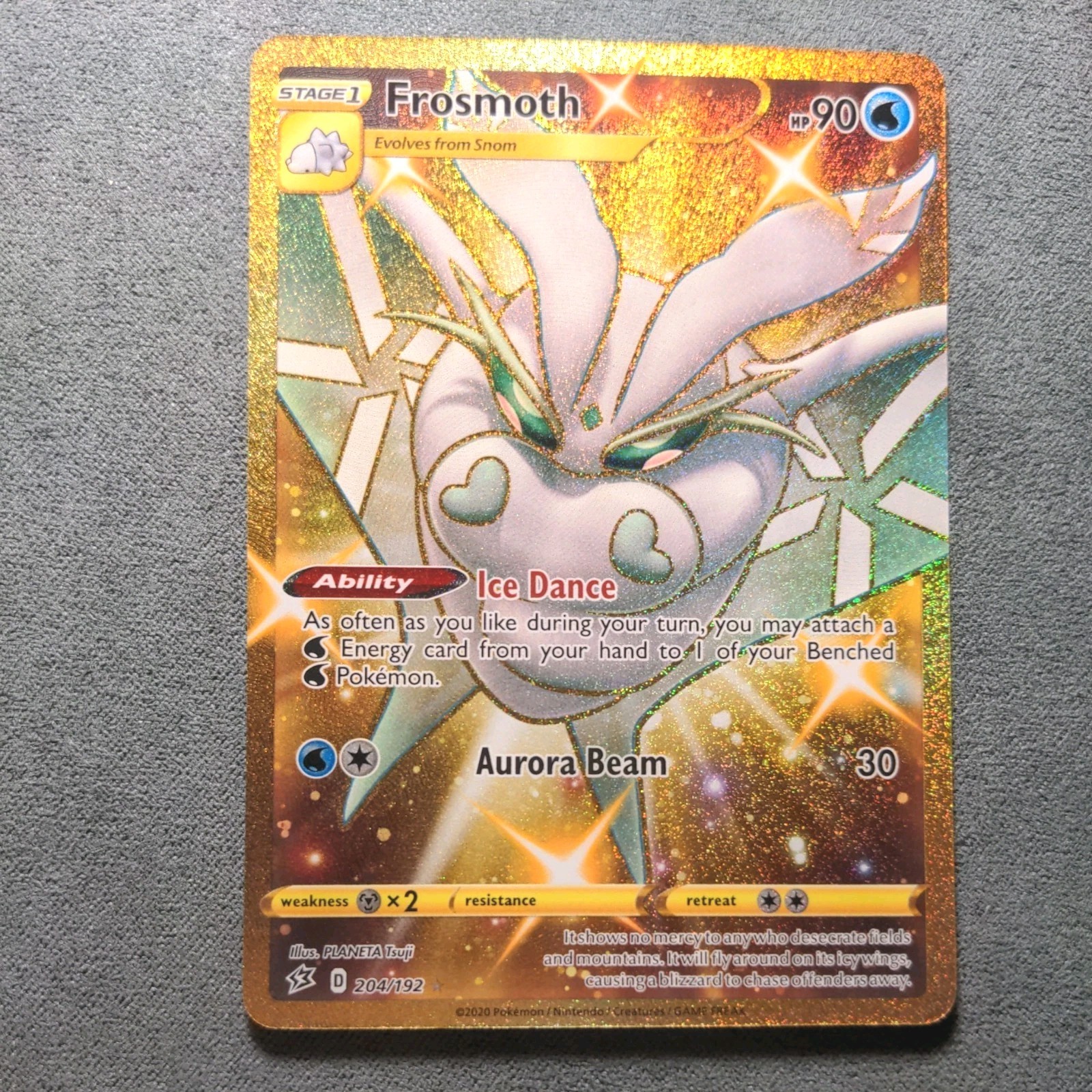 Pokemon English - Rebel Clash - Frosmoth 204/192 - Hyper Rare - NM