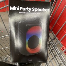 Mini Party Speaker Multicolor Portable Wireless Speaker with RGB LED Lights