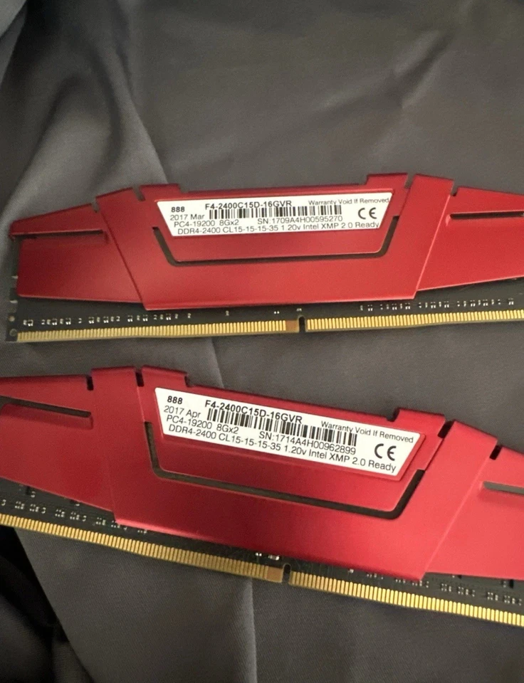 RIPJAWS DDR4 RAM STICKS NEW CONDITION - Image 2 of 4