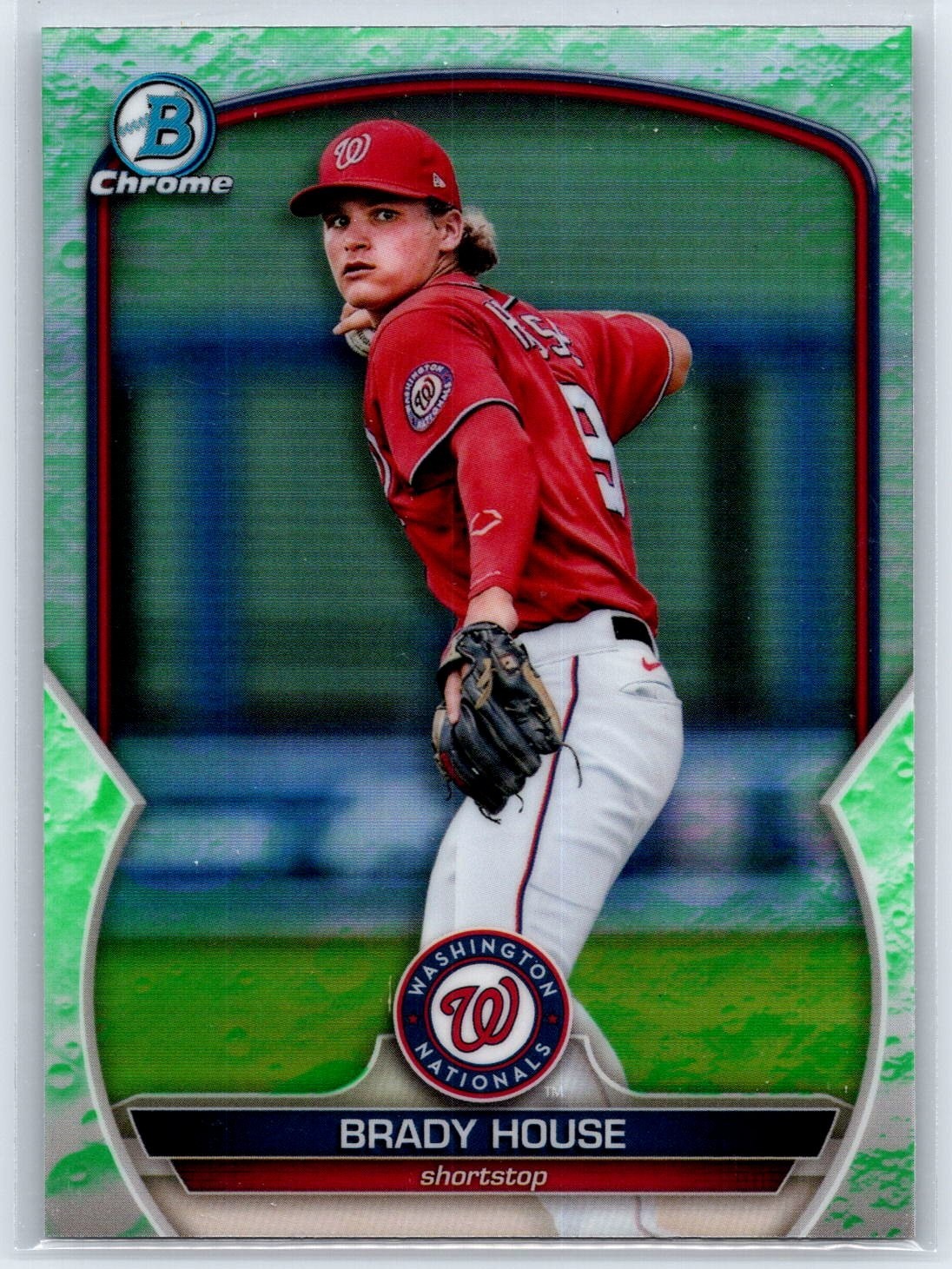 2023 Bowman Chrome Prospects Brady House BCP-68 Lunar Refractor Nationals