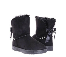 Girl's soft Faux Fur lining Jeweled Ankle Boots