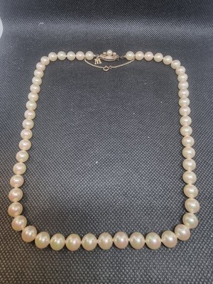 Majorica Perlenkette   925 Silber vergoldet   49 cm   Handarbeit Spanien