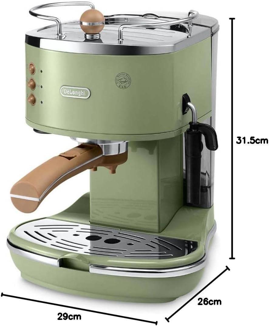 Icona Vintage ECOV311.GR Macchina Da Espresso Manuale E Cappuccino, per Caffè in foto 2