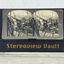 A French 155 MM Gun Trained Stereoview Keystone No. 18651