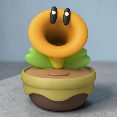 Super Mario Bros. Wonder Talking Flower Voice Clock Figur Nintendo Official JPN