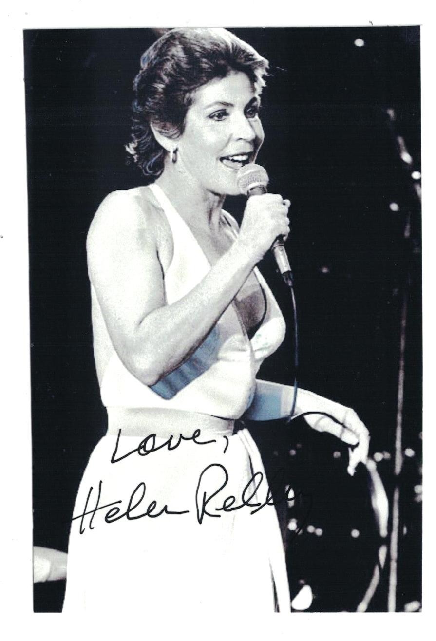 Helen Reddy Signed Autographed 4 x 6 Photo Singer Actress F | eBay