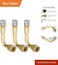 2-pack Tire Valve Extension 90 Degree Schrader Tire Valve Stem Extension Bra... 2-pack Tire Valve Extension 90 Degree Schrader Tire Valve Stem Extension Bra...