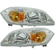 Halogen Headlight Set For 2005-2010 Chevrolet Cobalt Left Right Wbulbs Pair
