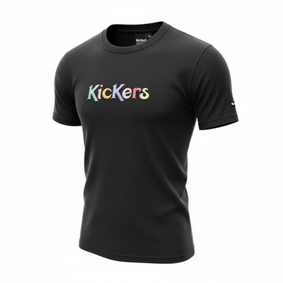 Ladies Kickers Embroidered Colorful Logo Vintage Style Tshirt Size S BNWT A1420