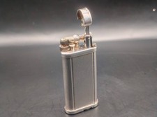Vintage Dunhill Unique Lighter 1970s–80s Silver Tone Vertical Lines England