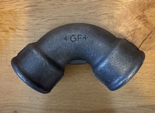 Georg Fischer GF-90 1 x 1 " 90° Bend Elbow  Threaded Malleable Cast Iron