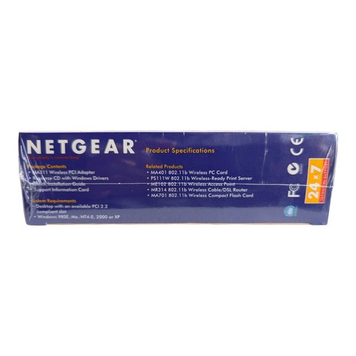 Adaptateur PCI sans fil NetGear MA311 802.11b - Neuf, scellé - Photo 5/5