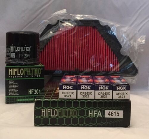 Service Kit For YAMAHA XJ6 2009 to 2016 Filters and NGK Iridium Spark Plugs