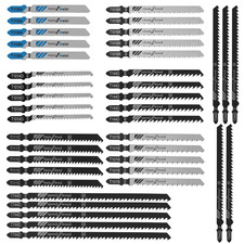 40 Pezzi Lame Seghetto Alternativo Con Attacco a T，8 Modelli Lame Seghetto Alter