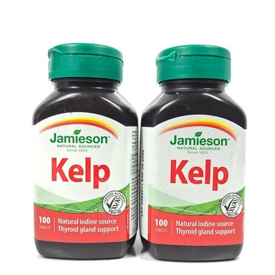 2 x 100 Ct Jamieson Kelp 650mg Health Immune Support 03/26