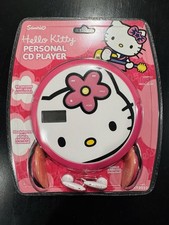 NEW Vintage Hello Kitty Sanrio Personal CD Player KT2037 Headphones Earbuds