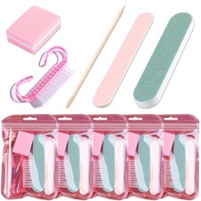 Furtherpretty 5-Piece Disposable Manicure Kit, Bulk Mini Nail Care Set 1