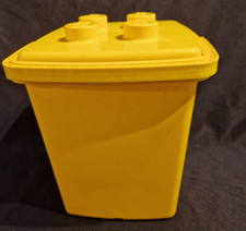 Vintage  Yellow Lego Duplo Storage Bucket Container