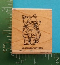 Stampin Up KITTEN CAT Rubber Stamp Pet