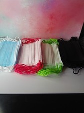 Lot Of Four Multicolor Face Masks