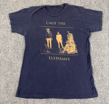 Cage The Elephant Tour 2016 T-Shirt Men's Size Large Blue