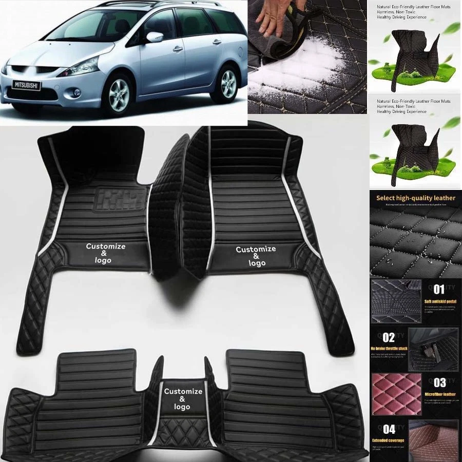 For Mitsubishi Grandis Car Floor Mats Custom Waterproof Auto Liners Carpets - Image 3 of 4