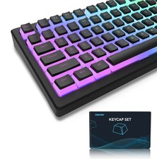 Womier Pudding Keycaps, PBT Shine Through Keycaps 165 Keys Set Custom Key caps S