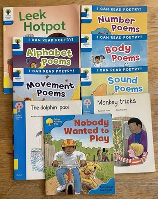 9 Book Bundle Oxford Reading Tree Biff & Chip Plus Poems Level 3 Learn To Read
