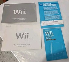2006 4Pc Lot Nintendo Wii Operations Manual System Channels Setup Warranty