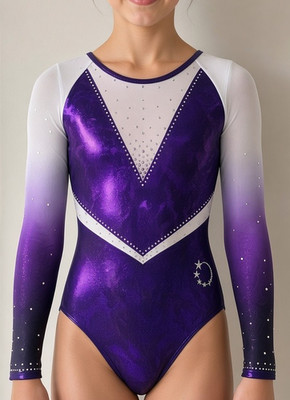 Erwachsene LittleStars Profi Gymnastikanzug GB34 glänzend glänzend (ASM)