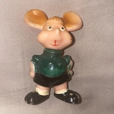 Vintage Topo Gigio Soccer Figurine Plastic 1964 Maria Perego