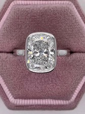 IGI 4.50 Ct Radiant F/VS1 Lab Grown Diamond Women Engagement Ring 14K White Gold