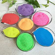 7 Pack Colorful Magic Sand,Amazing Hydrophobic Sand Space Sand,Never Gets Wet...