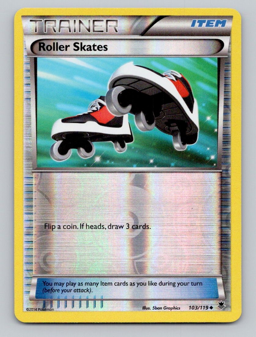 Reverse Holo Roller Skates #125/146 Uncommon XY Base Set Pokemon
